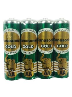 ถ่านแมงกานีส โกล์ด AAx4 เขียว Panasonic R6GT/4SL