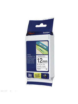 เทปพิมพ์สลาก Brother TZE-231 ขนาด 12 มม.ดำพื้นขาว (ของแท้)