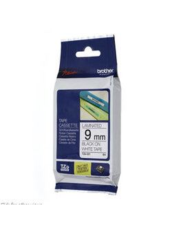 เทปพิมพ์อักษร TZE-221 9 มม.ดำพื้นขาว Brother TZ