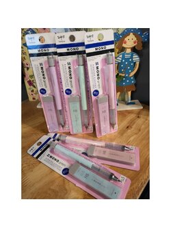 ดินสอกด TOMBOW MONOg DPA136 สีพาสเทล + ไส้ HB 0.5 mm.
