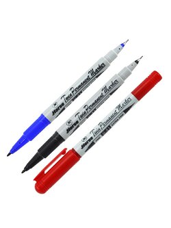 ปากกามาร์คเกอร์ 2 หัว ตราม้า H-41 ( มี 3 สี ให้เลือก)