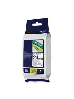 เทปพิมพ์ฉลาก Brothr TZE-251 24 มม. ตัวดำพื้นขาว (ของแท้)