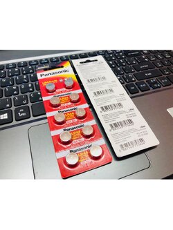 ถ่านกระดุมอัลคาไลน์ 1B Panasonic LR-44PT (แพ็ค 10 ก้อน)