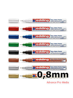 edding 780 ปากกาเพ้นท์หัวเข็ม เขียนเหล็ก เขียนอลูมิเนียม เขียนแก้ว เขียนพลาสติก เขียนโลหะ ผลิตจากญี่ปุ่น