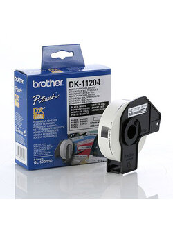 เทปพิมพ์สลาก Brother DK- 11204 / 17x54 มม. (400 ป้าย/ม้วน) ของแท้