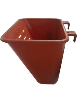 กระถางต้นไม้สวนแนวตั้งขนาดใหญ่ สีน้ำตาลอิฐ