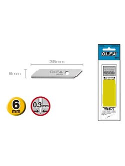 ใบมีด OLFA TSB-1 สำหรับคัทเตอร์ รุ่น TS-1