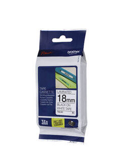 เทปพิมพ์สลาก Brother TZE-241 ขนาด 18 มม. ตัวดำพื้นขาว (ของแท้)