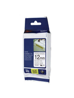 เทปพิมพ์สลาก Brother TZE-S231 ขนาด 12 มม. ดำพื้นขาว (ของแท้)