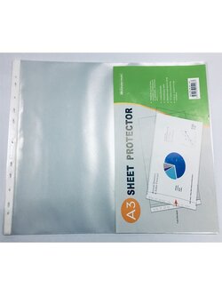 Bindermax ซองพลาสติกเอนกประสงค์ รุ่น W-25-1(A3) H(1x1)