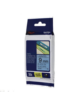 เทปพิมพ์อักษร TZE-521 9 มม. ดำพื้นน้ำเงิน Brother TZ