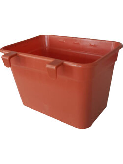 กระถางต้นไม้สวนแนวตั้งเหลี่ยมวางตั้งได้ สีอิฐ