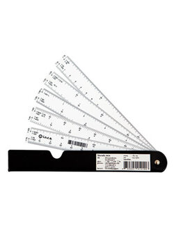 ไม้สเกลพับ 19 ซม. อินคา INCA