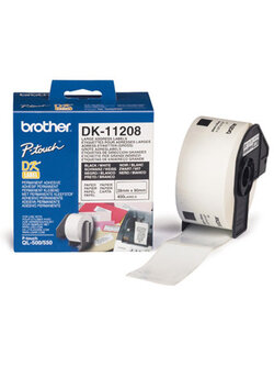 เทปพิมพ์สลาก Brother DK - 11208 / 38x90 มม.(400 ป้าย/ม้วน) ของแท้