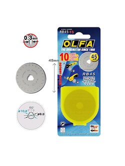 ใบมีดโรตารี่ OLFA RB60-1 ขนาด 60 mm ( จำนวน 1 แผง)