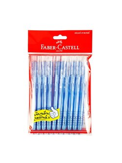 Faber-Castell RX5 ปากกาลูกลื่น 0.5 มม. หมึกสีน้ำเงิน. แพ็ค 10 ด้าม รหัส 100583363