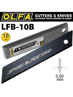 ใบมีด OLFA โอฟ่า รุ่น LFB-5B ใบมีดคัตเตอร์ ( จำนวน 1 หลอด )