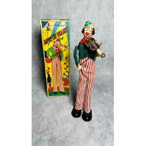50s TPS Clown the Violinist Wind up Toy