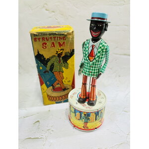 Strutting Sam Vintage Tin Toy