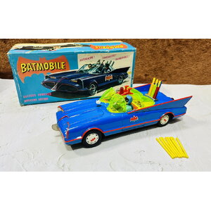 Vintage Batmobile with Missile Battery Operated