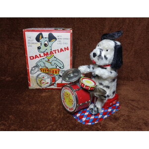 60s Alps Dalmatian Drumming Dog
