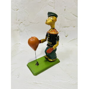 30s J. Chein Popeye Bag Puncher Wind up Toy