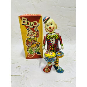 50s Alps Bozo Clown Wind up Toy