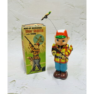 60s Nomura Duck Shooter Vintage Tin Toy