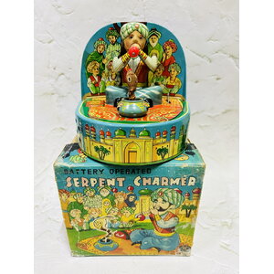 50s Masudaya Serpent Charmer Tin Toy