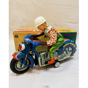 60s Masudaya World Champion Motorcycle Vintage Toy