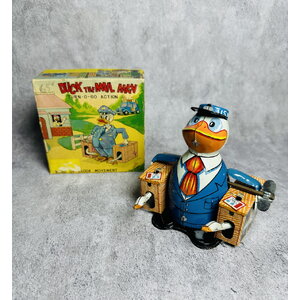60s TPS Duck the Mail Man Tin Toy