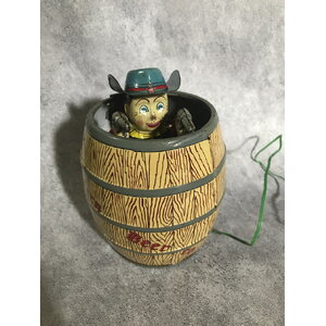 Shooting Cowboy in Barrel