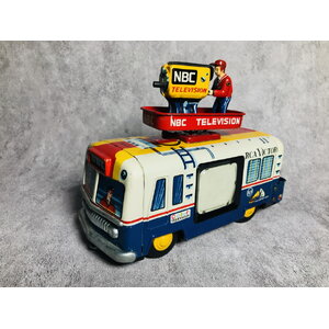 Yonezawa NBC Television Truck Tin Toy