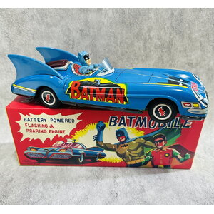 60s ASC Batmobile Vintage Battery Operated Tin Toy