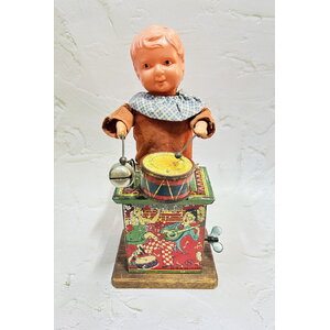 30s Musical Drummer Boy Vintage Toy