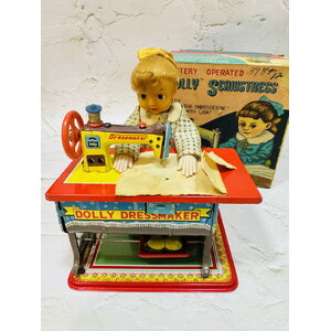 50s Nomura Dolly Dressmaker Vintage Battery Operated Toy