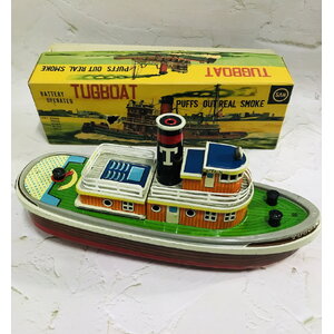 50s Marusan Tugboat Vintage Battery Operated Toy