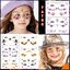 สติ๊กเกอร์แทททูแต่งหน้า ฮาโลวีน2024 SIZE 12*15.8 cm