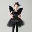 ชุดแฟนซีแม่มด Black Swan ชุดแฟนซีผู้หญิง (ชุดกระโปรง+ปีก+ขนนกประดับผม) ขนาด M 105-115, L115-125, XL 125-140