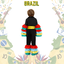 ชุดประจำชาติบราซิล Brazilian ชุดลาตินอเมริกา มีขนาด M115-125, L125-135, XL135-145
