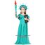 ชุดประจำชาติอเมริกา เทพีเสรีภาพ Statue of Liberty รวมมงกุฎ แต่ไม่รวมครบเพลิง ขนาด S(110-125), M(125-140) **คบเพลิงสีทอง ซื้อเพิ่มได้ เปิดไฟได้**
