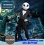 ชุดฮาโลวีน Jack Skellington ชุดผีโครงกระดูกพร้อมหน้ากาก สำหรับวันฮาโลวีน Skeleton มีขนาด L (120-130)