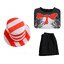 ชุดแฟนซี Dr. Seuss' The Cat in the Hat DR. ขนาด M 110-120, L 120-130, XL 130-140 รวมถุงมือสีขาว