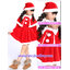 ชุดคริสมาสเด็กหญิง Christmas Costume สำหรับ เทศกาลวันคริสมาส มีขนาด 120 (ผ้ากำมะยี ขนสีขาวฟูๆ)