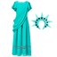 ชุดประจำชาติอเมริกา เทพีเสรีภาพ Statue of Liberty รวมมงกุฎ แต่ไม่รวมครบเพลิง ขนาด S(110-125), M(125-140) **คบเพลิงสีทอง ซื้อเพิ่มได้ เปิดไฟได้**