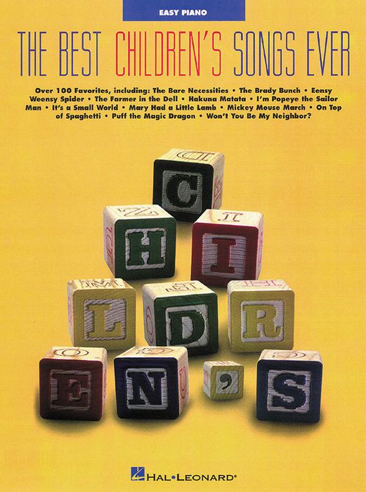 Hal Leonard Best Childrens Songs Ever Easy Piano Songbook