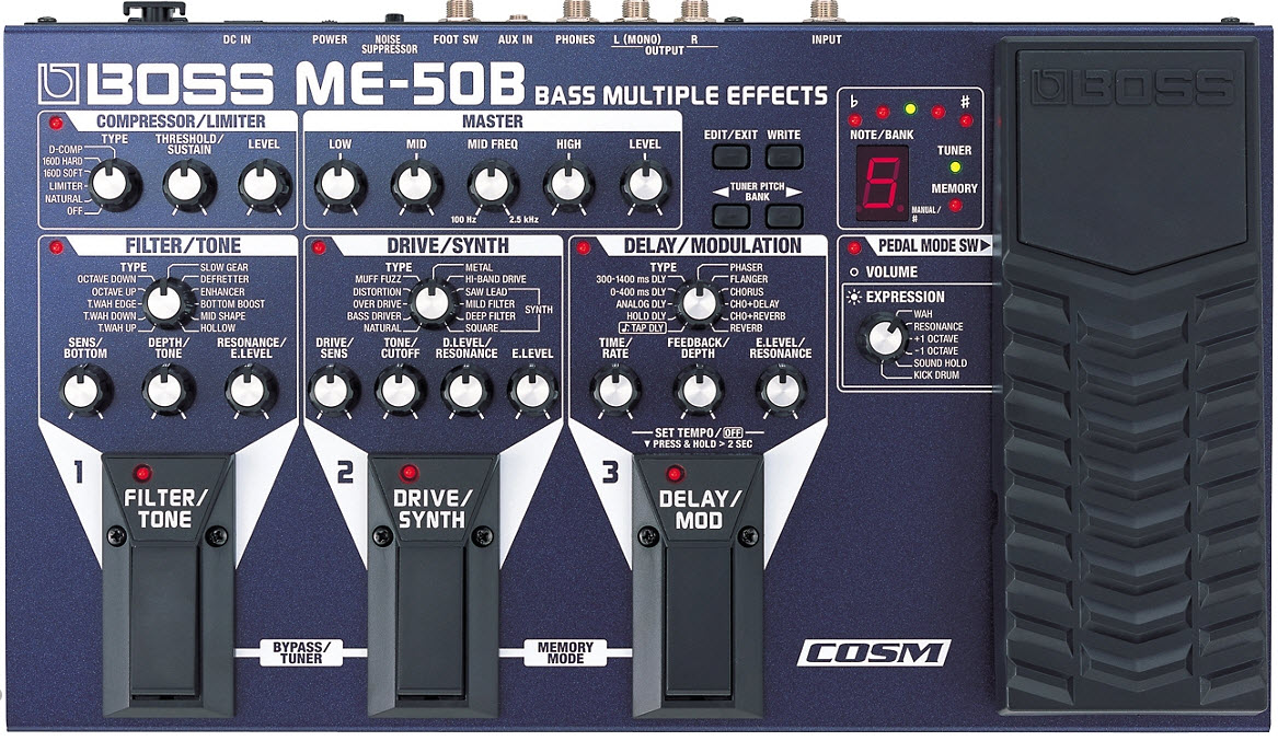 Boss ME-50B Bass Multiple Effects with COSM