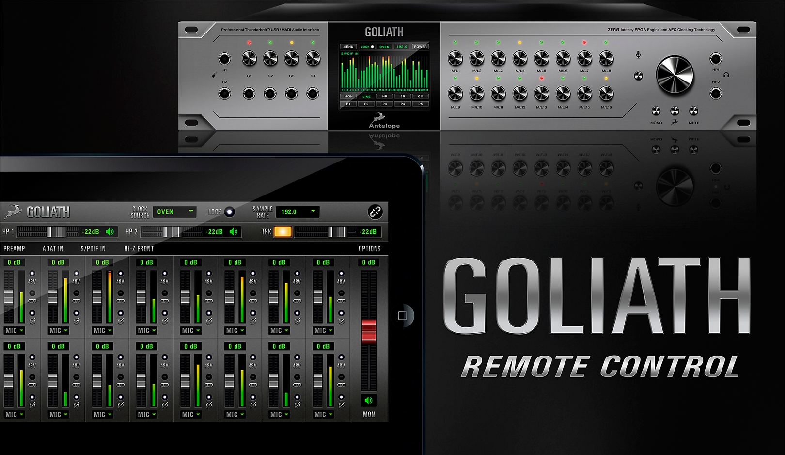 Antelope Audio Goliath Thunderbolt, USB and MADI Audio Interface