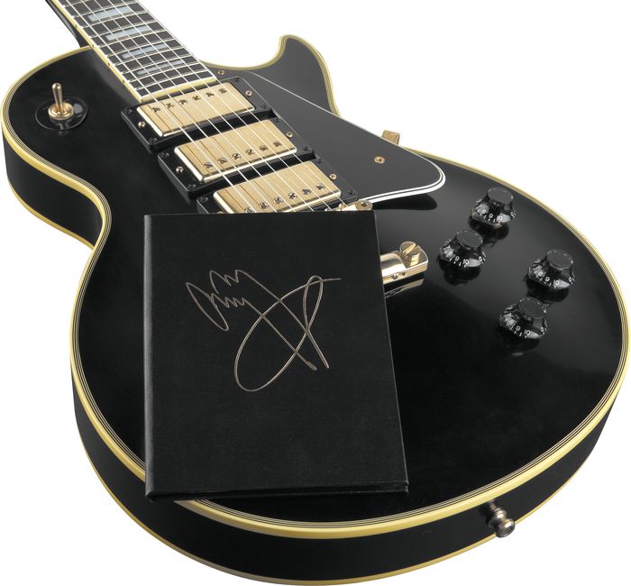 Gibson Custom Shop Jimmy Page Les Paul Custom VOS Electric Guitar with Stoptail(Ebony)