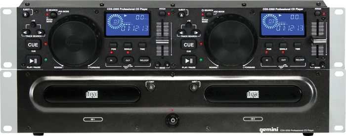Gemini CDX-2200 2U Dual CD Player
